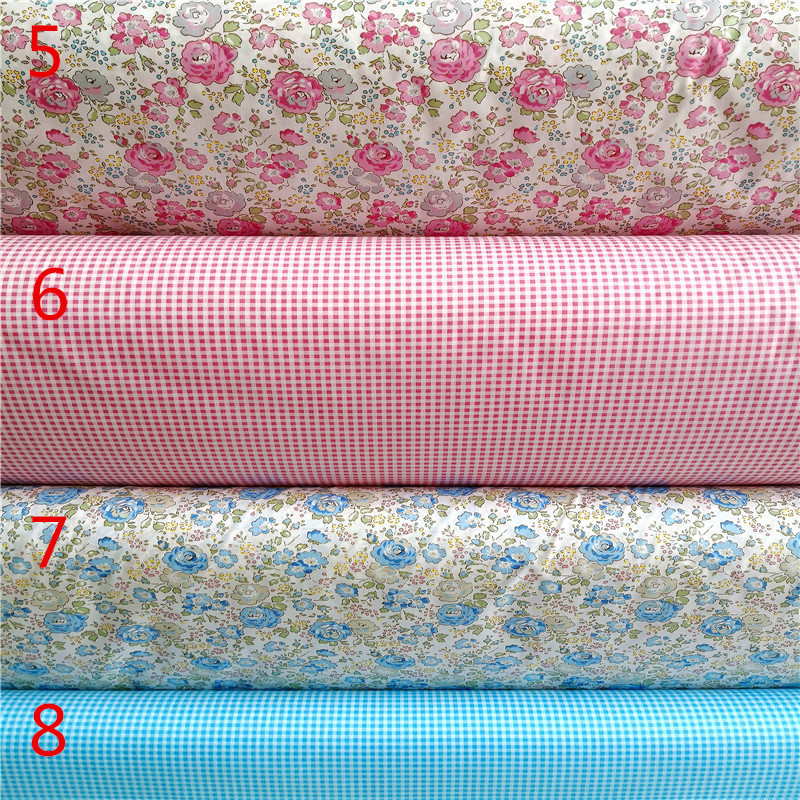 Wholesale supply cotton twill print Korean floral cotton twill fabric 1.6 door width