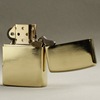 ZIPPO windproof kerosene lighter 204b brass carving etching smoking ban marks