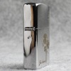 ZIPPO windproof kerosene lighter classic chromium 200 drawing sand love four -leaf grass