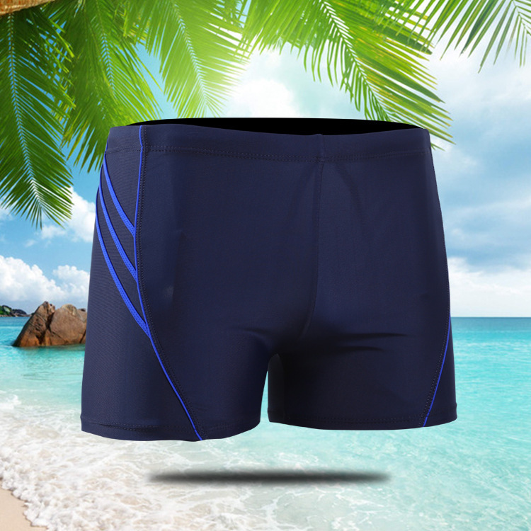 New swimming trunks men's boxer swimming trunks high-end fabric men's lace-up swimming trunks manufacturers wholesale a generation of hair
