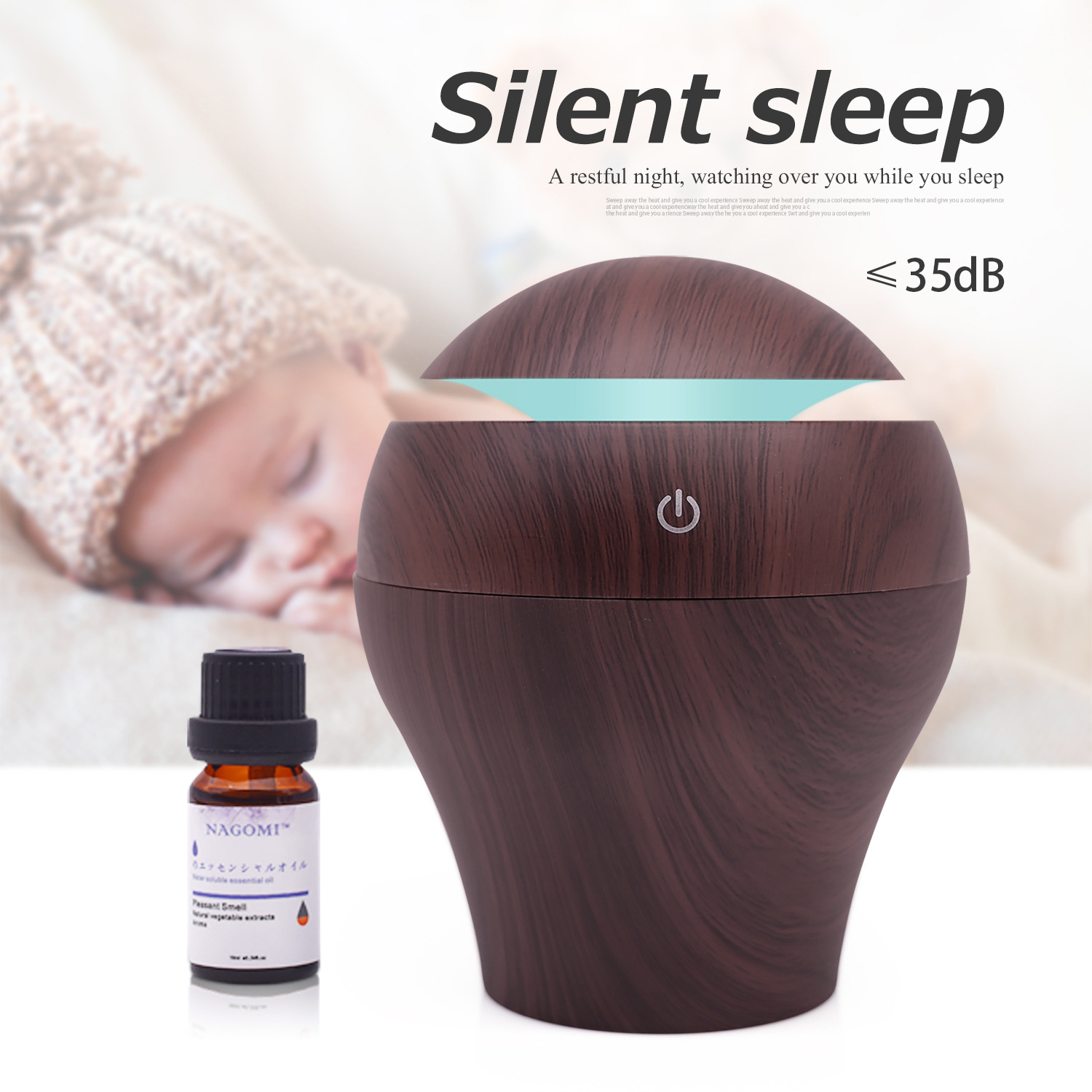 车载空气净化器USB加湿器汽车氧吧200ml超声波香薰机香薰雾化器