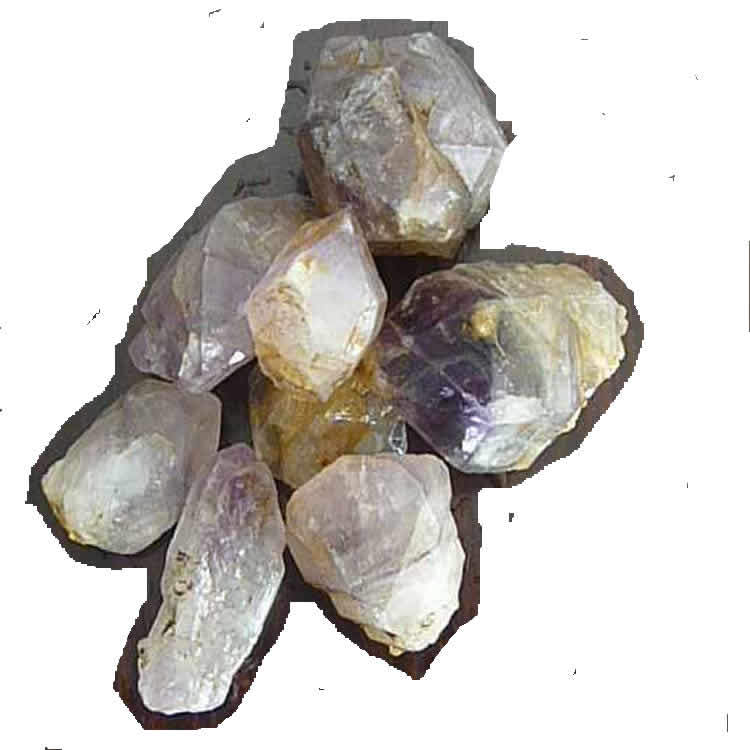 供应彩色电气石，紫色电气石，六棱晶体状,包邮