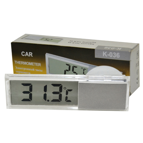 Suction Cup Car Thermometer Electronic Clock Suction Cup Car Electronic Watch Car Timer Electronic Clock Car Mini