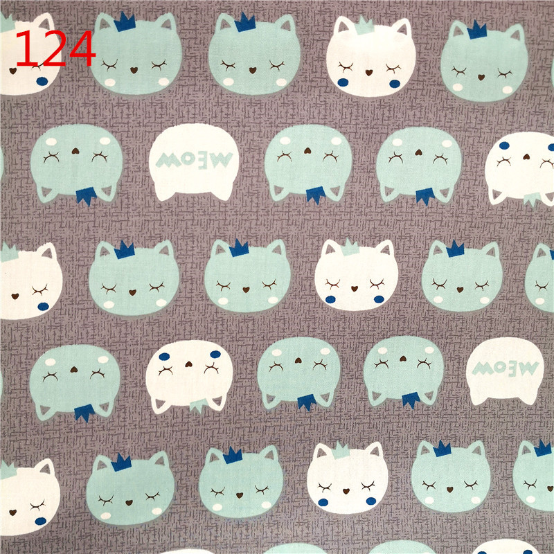 批发 全棉斜纹印花布 中小卡通纯棉斜纹面料全棉布料 1.6门幅宽