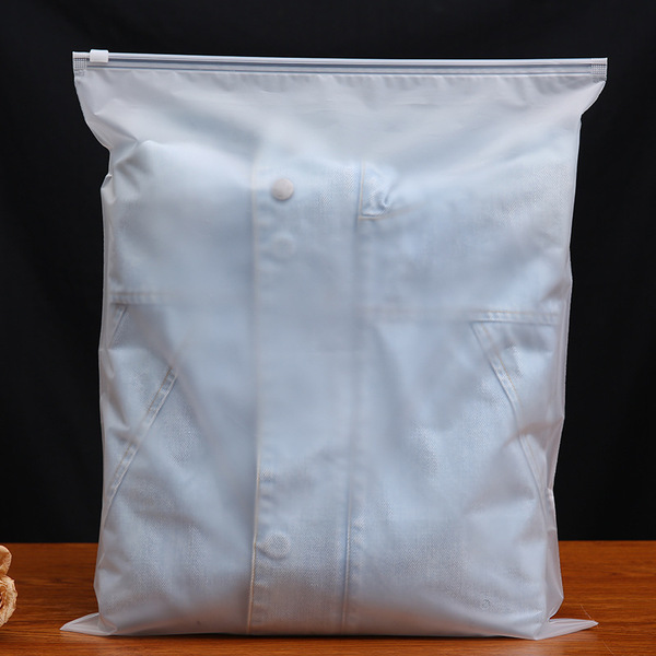 Matte plastic underwear with zipper