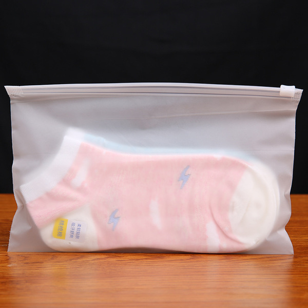Matte plastic underwear with zipper