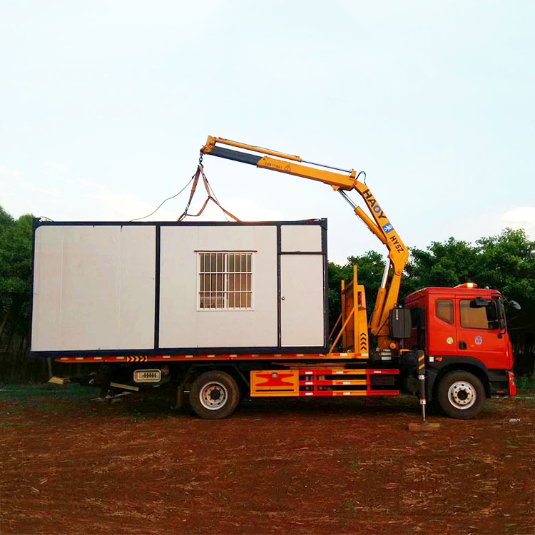 江苏厂家小型东风单桥5吨折臂平板清障吊 市政道路托运平板吊