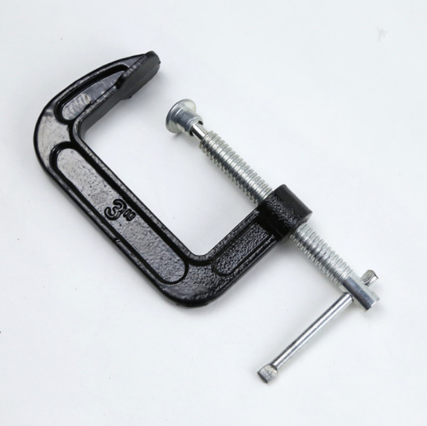 Directo de fábrica de hierro fundido de alta resistencia de 2 pulgadas de 3 pulgadas accesorio de herramientas de posicionamiento rápido clip en forma de G clip personalizado clip de carpintería Tipo G