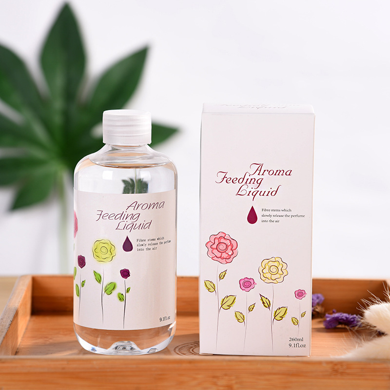 260ml natural plant essential oil rose perfume hotel aromatherapy liquid set rattan aromatherapy supplement liquid wholesale
