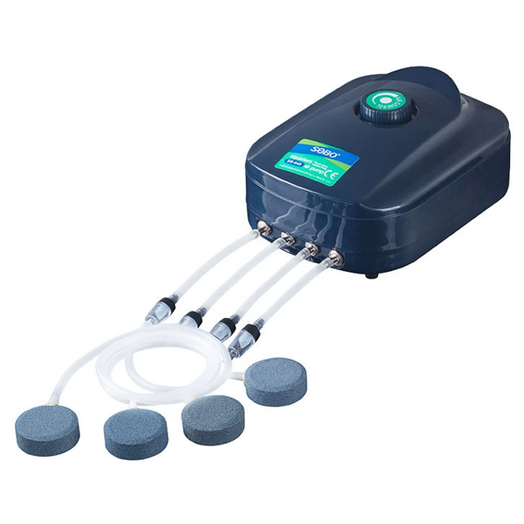 Songbao кислородный насос аквариум насос культуры рыб кислородный насос аквариум двойное отверстие четыре отверстия немой кислородный насос воздушный насос