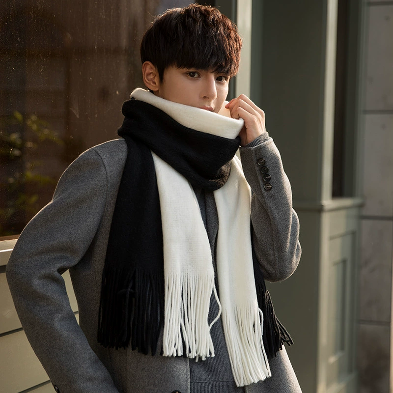Warm scarf made of faux fur with tassels, Amazon