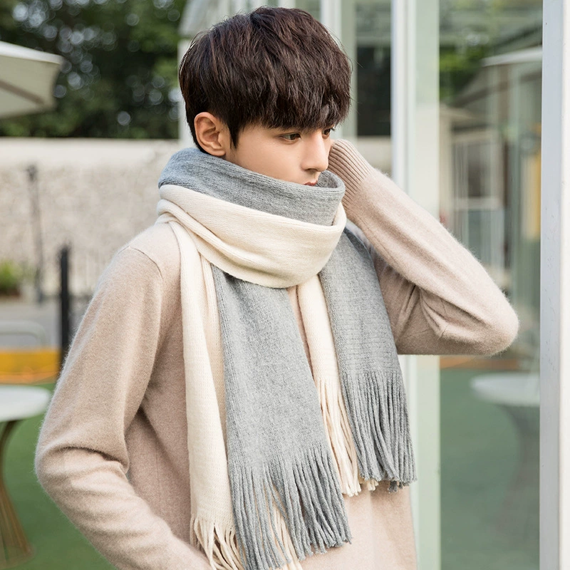 Warm scarf made of faux fur with tassels, Amazon
