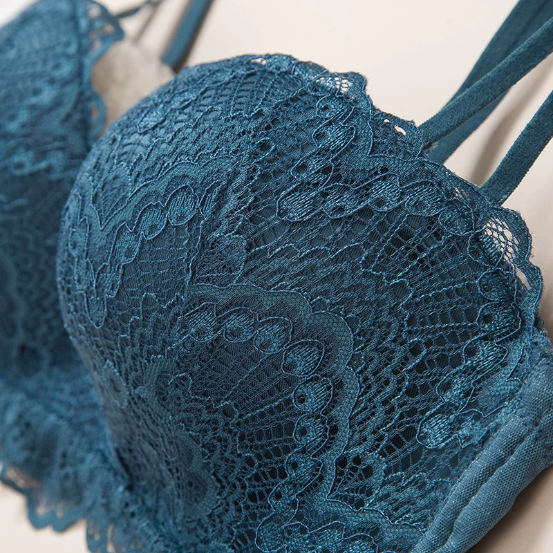 Бюстгальтер без косточек Lace Lan'e, комфортная поддержка, сексуальное кружевное белье, кружевное оформление