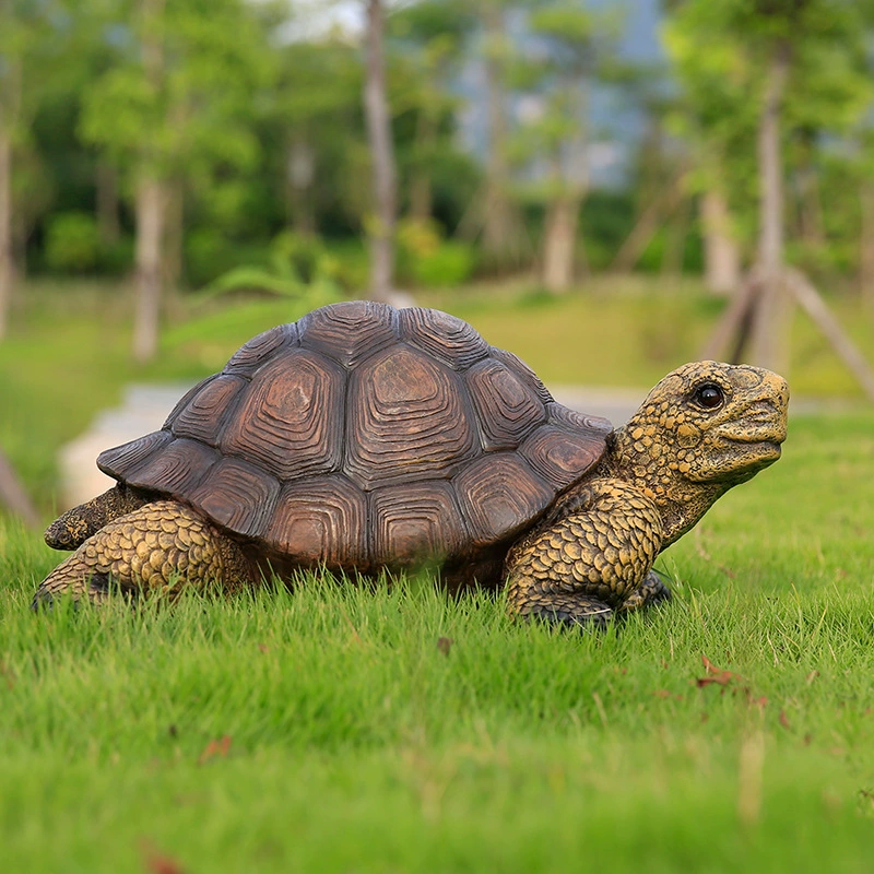 Трансграничные горячие продажи на открытом воздухе моделирование черепахи украшения садовый сад ландшафтный украшения животных смолы украшения украшения