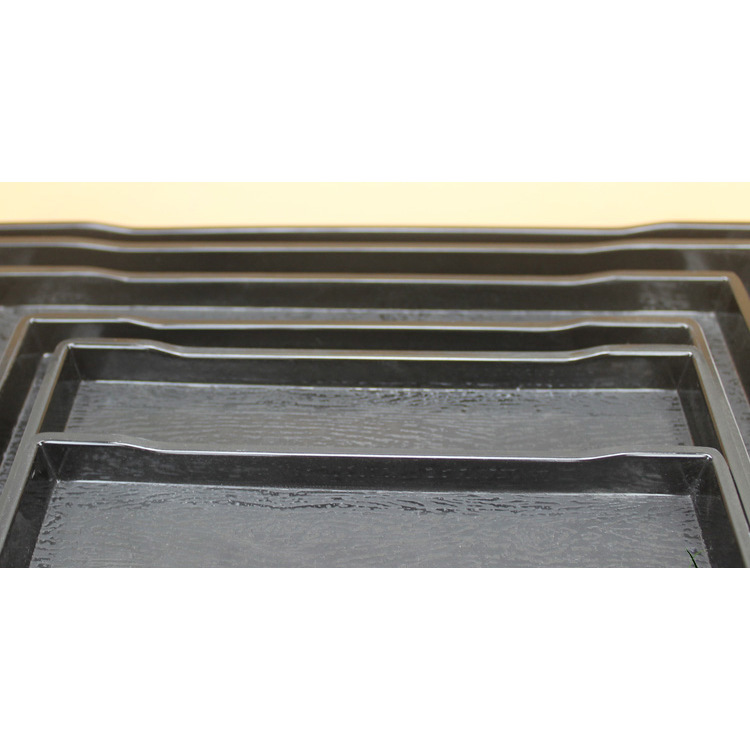 A5 bandeja del hotel rectangular de comedor plato de comida rápida engrosada al por mayor de porcelana de imitación de estilo europeo vajilla de melamina blanca