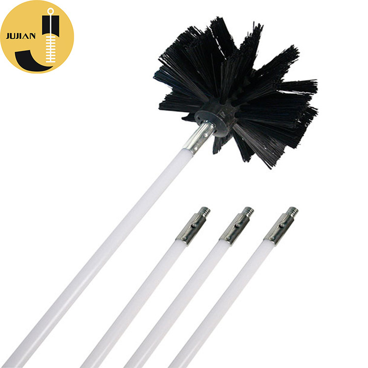跨境亚马逊烟囱刷批发加长杆管道油烟机清洗疏通多功能尼龙清洁刷