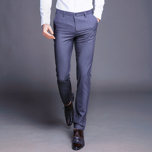 Летние тонкие эластичные мужские штаны, в корейском стиле