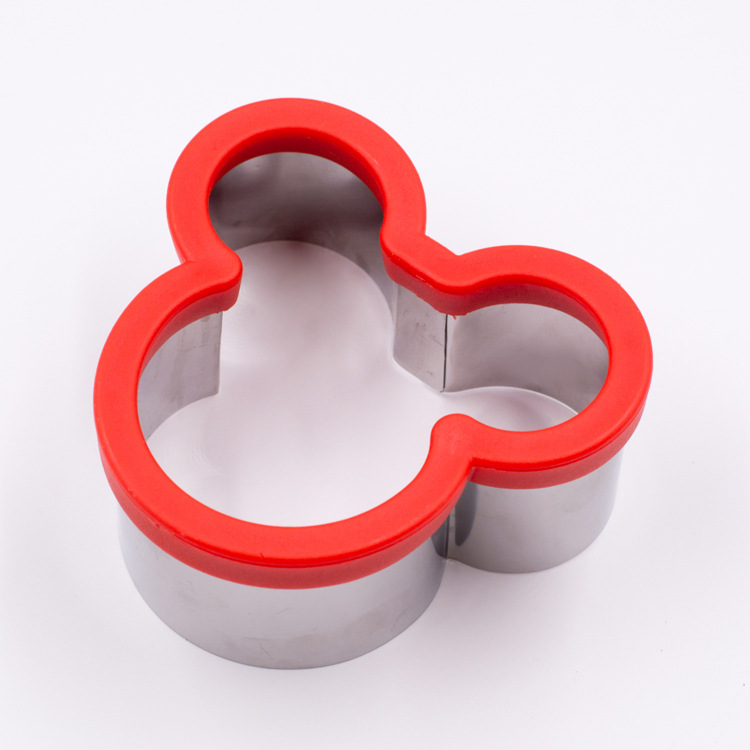 Cross-Border Factory Direct Sales DIY Baking Tools Plastic Stainless Steel Cake Mold Cartoon-Shaped Sandwich Cutter