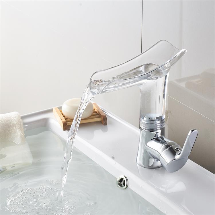 Cross-Border dedicated toilet hot and cold water basin faucet basin basin washbasin wine glass-shaped waterfall faucet