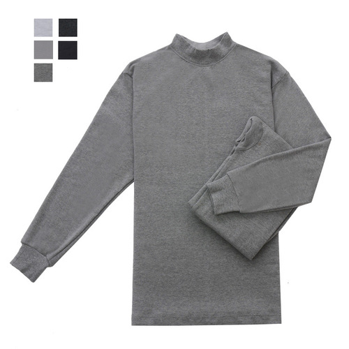 Autumn and winter men's mid-high collar pure cotton thermal underwear, ordinary cotton autumn clothes, autumn trousers suits, cotton sweaters wholesale