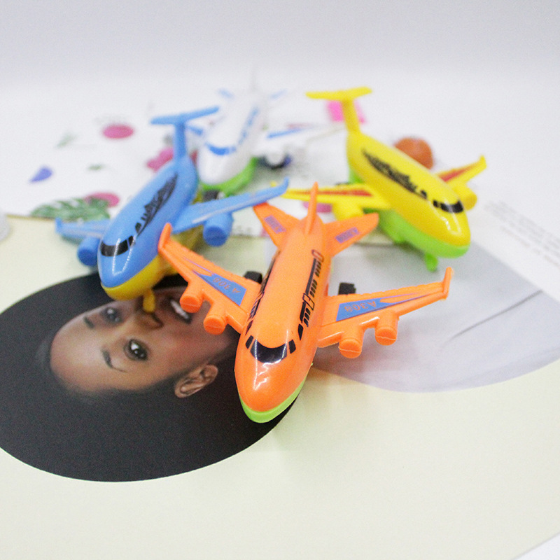 Los niños de dibujos animados mini Tire hacia atrás pequeño avión modelo de regalo bebé juguete coche niño Tire hacia atrás coche bebé regalo