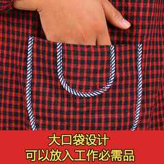 Bulk Long-Sleeve Aprons for Adults, Men and Women, Long-Sleeve Coveralls, Thick and Large Oil-Proof Cotton Linen Reverse Dressing Kitchen Aprons