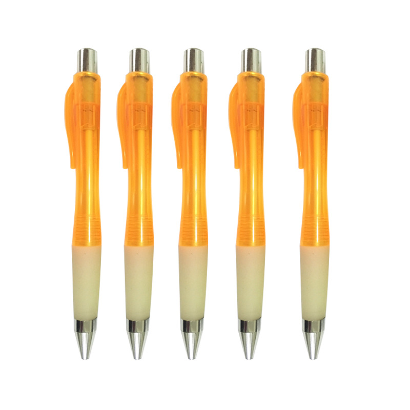 Presione el bolígrafo personalizado LOGO color caramelo semitransparente bolígrafo 0.7MM bolígrafo funda suave