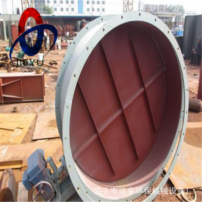 气动通风阀矩形圆口调节阀不锈钢蝶阀电动执行器调节型蝶阀除尘