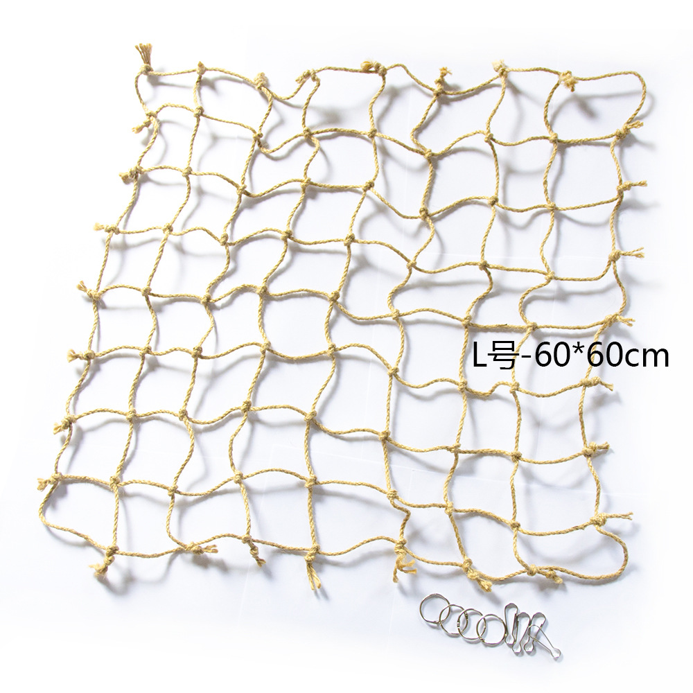 Loro de cáñamo cuerda de escalada suministros de aves red mordedura de juguete loro aventura gran red de escalada