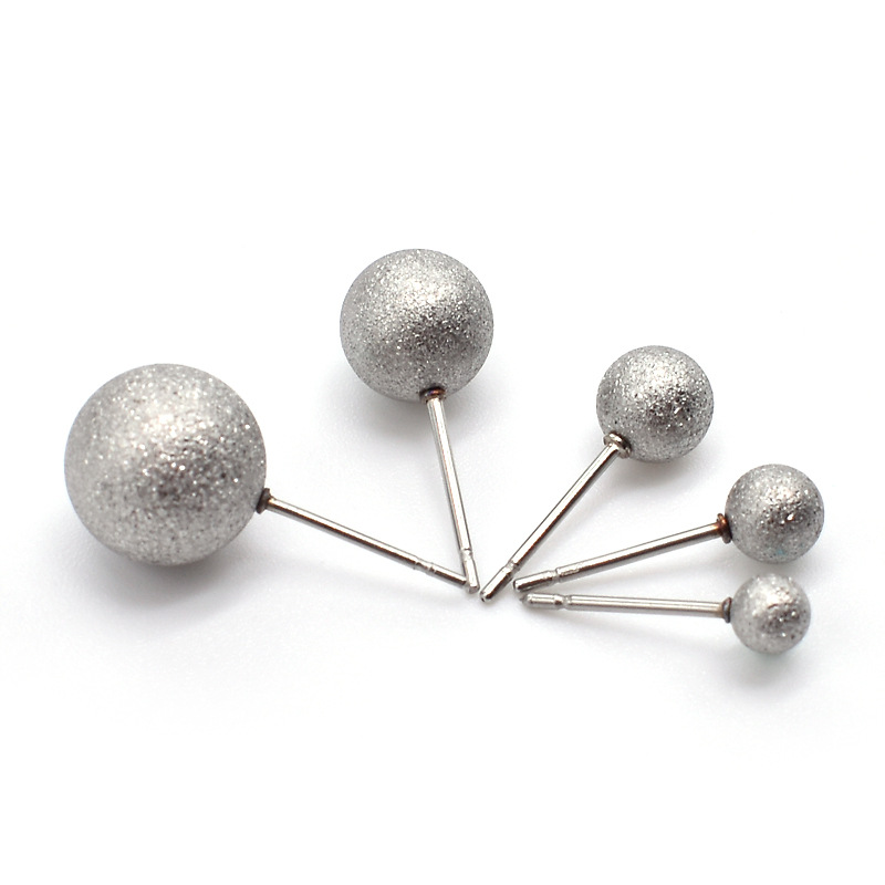 Matte round beads