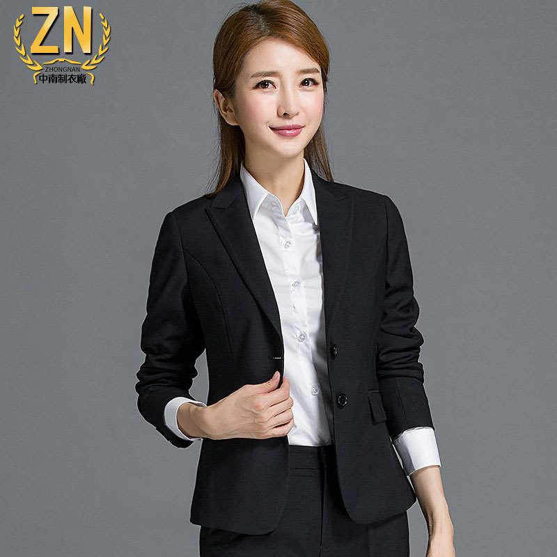 049 for the company group single slim elastic small suit jacket women commuter business attire work suit jacket