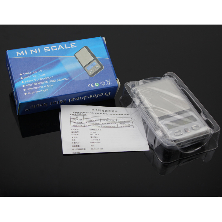 Mini Escala de joyería Escala electrónica 0,01g Balanza De Oro portátil té de precisión medicina herbal china Escala de bolsillo para hornear