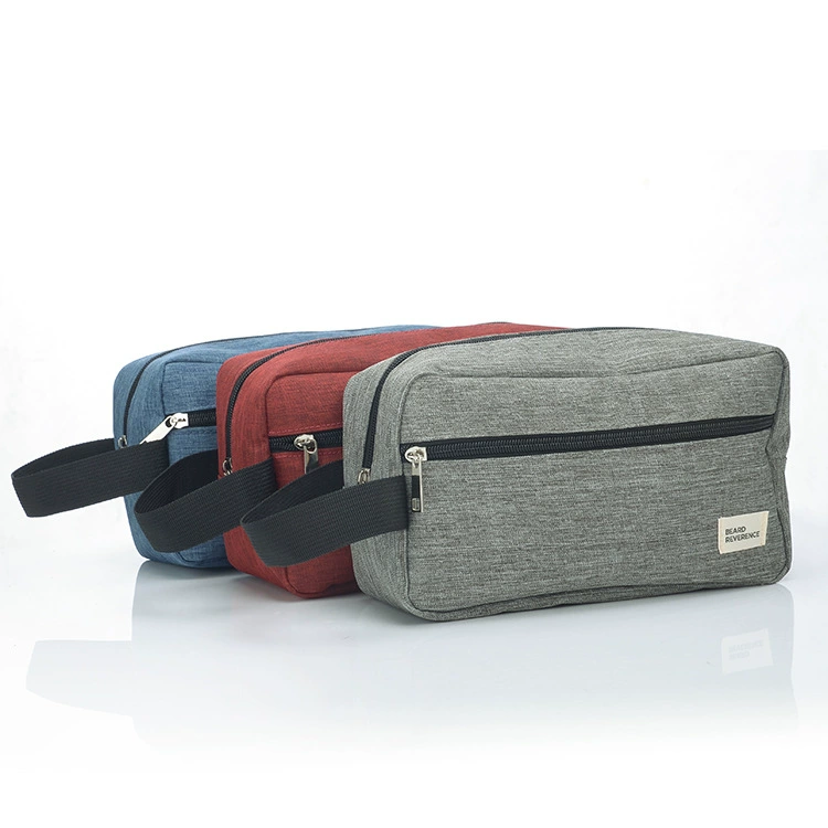 Cosmetic Bag Travel Organizer, Men's Handheld Toiletry Pouch, 26×10×15 cm, Lightweight