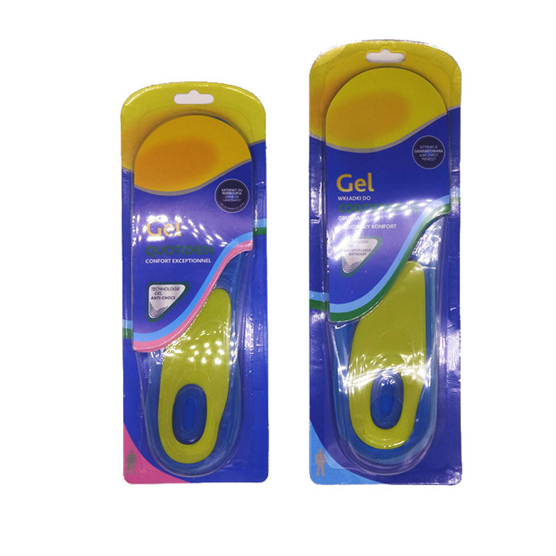 Plantilla de amortiguación de silicona bicolor transfronteriza TPE resistente al desgaste, antideslizante, fresco, transpirable, duradera y flexible gel solo se corta image 6
