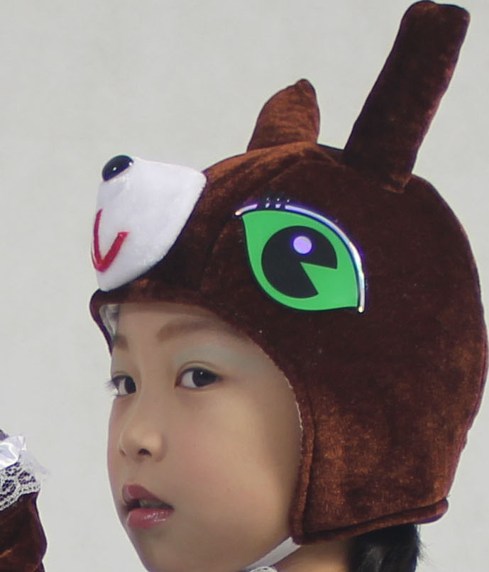 Estudiante etapa rendimiento niños padre-hijo rendimiento tocado dibujos animados animal León Zorro elefante oso modelado sombrero