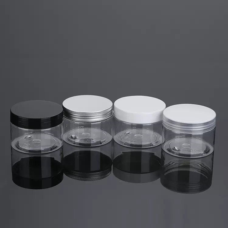 膏霜瓶120克透明塑料罐子 圆形 装五谷杂粮配塑料盖现货优惠