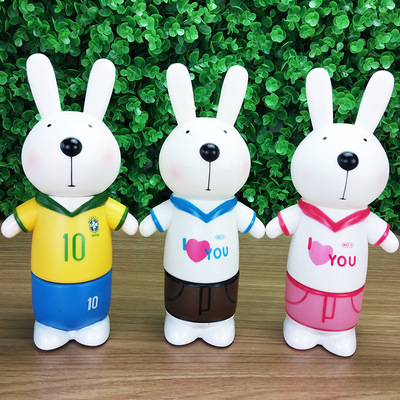 儿童节礼物 幼儿园礼物广告促销 儿童礼品 卡通兔子防摔 存钱罐|ms