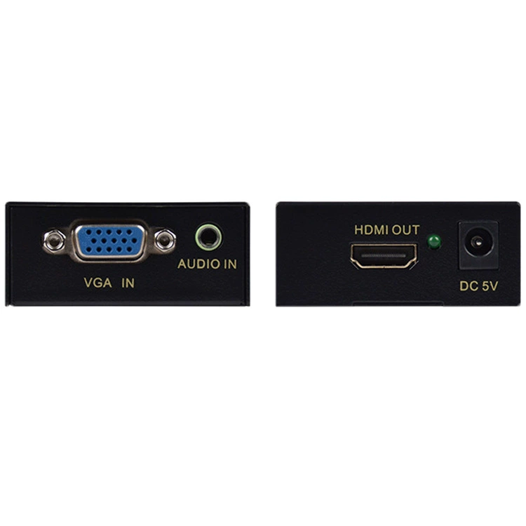 Преобразователь VGA в HDMI, железный корпус, конвертер HD, VGA в HDMI, выход VGA, материнская плата к HDMI, с аудио