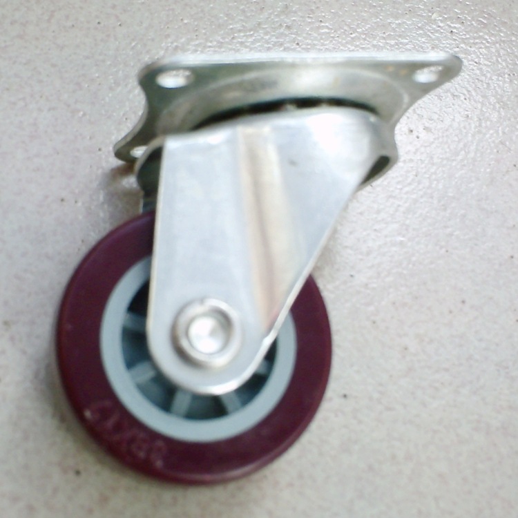 1.5寸小型紫色PVC万向脚轮 2寸紫色PVC万向脚轮 PVC万向脚轮