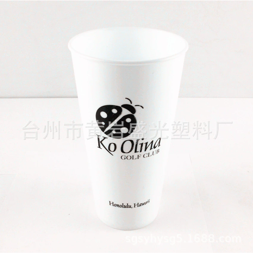 Внутренняя пленка пластиковый стакан 24OZ однослойный пластиковый стакан для воды прямое телоwide mouth cup летний холодный напиток