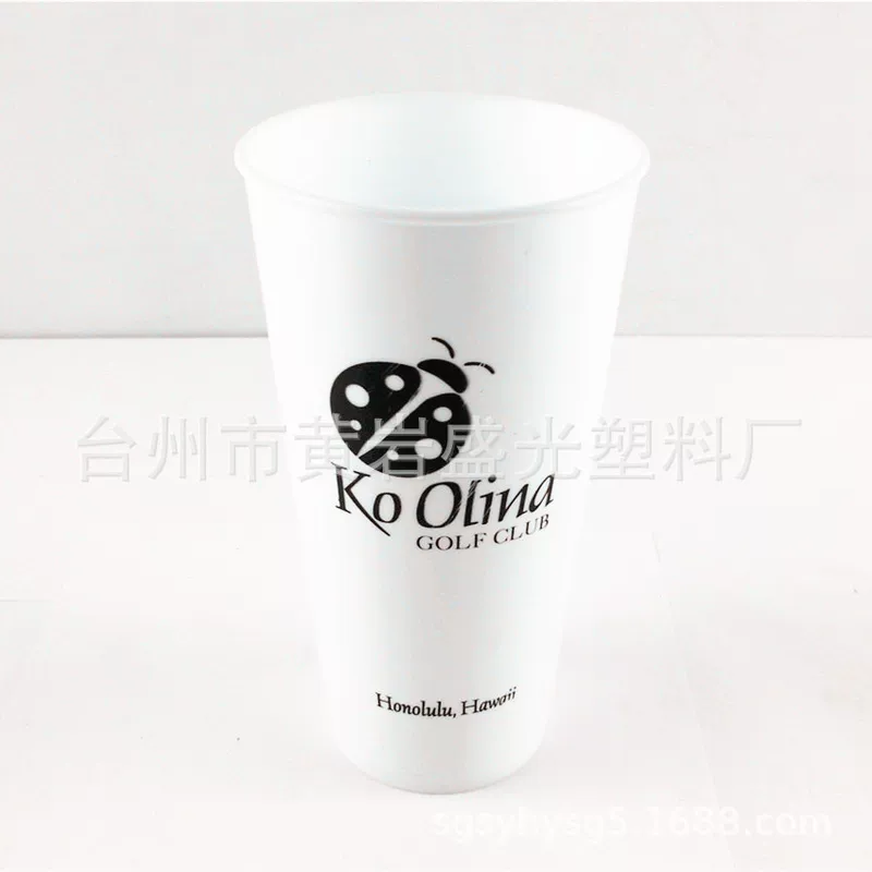 Внутренняя пленка пластиковый стакан 24OZ однослойный пластиковый стакан для воды прямое телоwide mouth cup летний холодный напиток