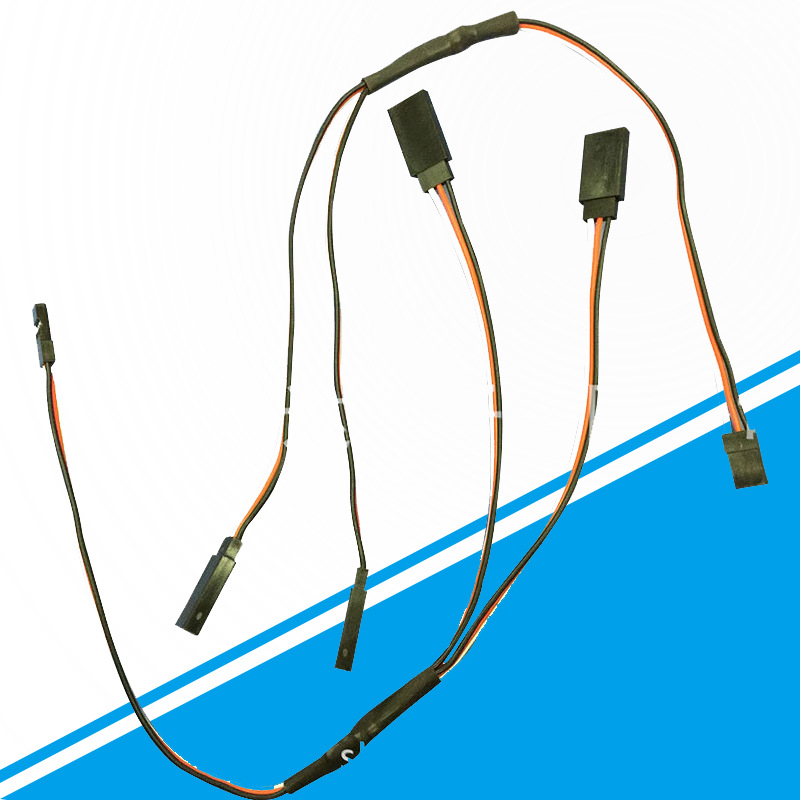 工厂供应航模FUTABA模型Y型延长线舵机3P杜邦线一出二连接电子线