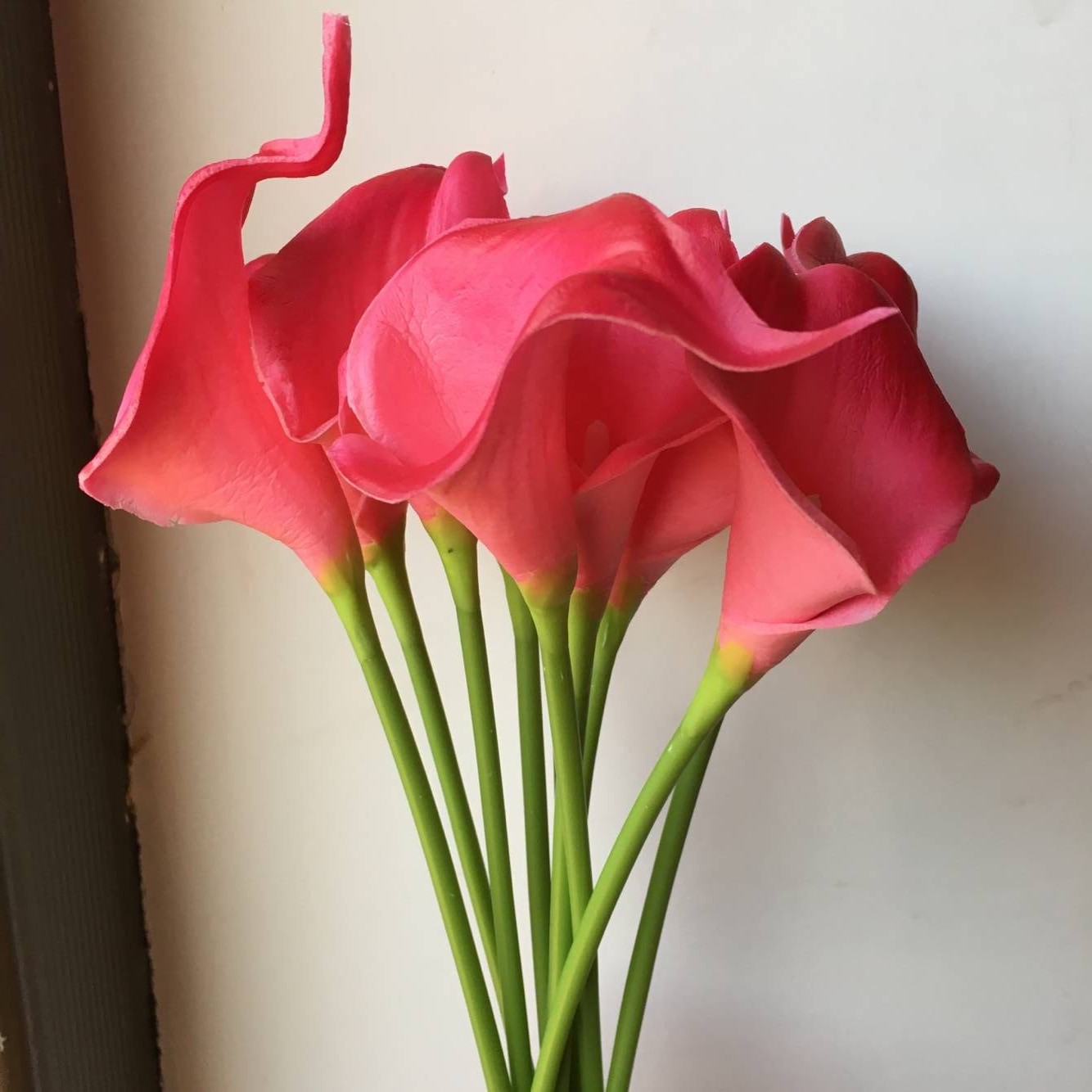 Flor artificial pu sentir Calla Lily Sala decoración del hogar diseño hogar a juego novia celebración flor