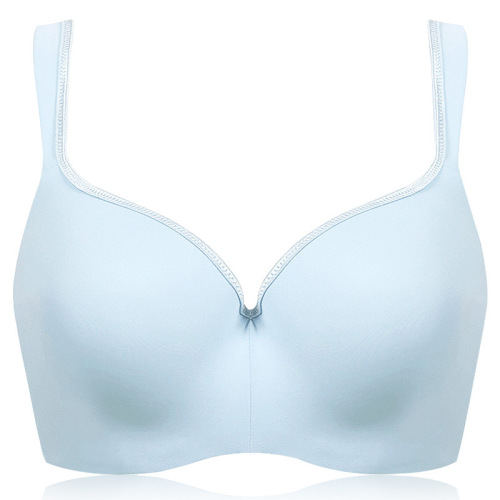 Cross-border large size bra, high-end underwear, adjustable, breast-retracting, anti-sagging, comfortable, traceless, glossy, thin cup style