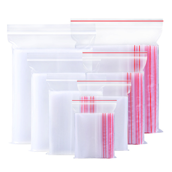 PE self -sealing bag transparent food packaging bag plastic large…