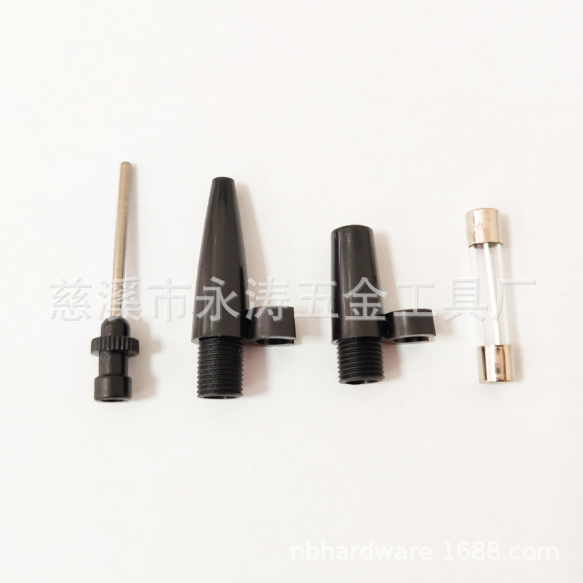 源头厂家供应各类 车载气泵配件塑料气嘴带金属球针 现货量大价优