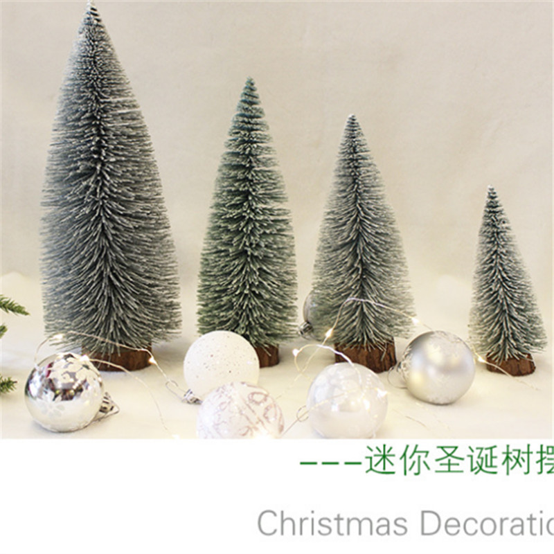 Árbol de Navidad blanco decoración de escritorio de Navidad decoración de árbol de Navidad mini decoración de árbol de Navidad al por mayor