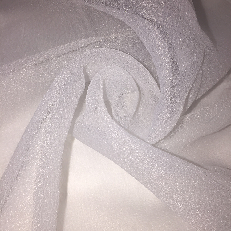 高品质起皱泡泡纱春夏欧根纱裙撑衬布蓬蓬裙料透明设计师肌理面料