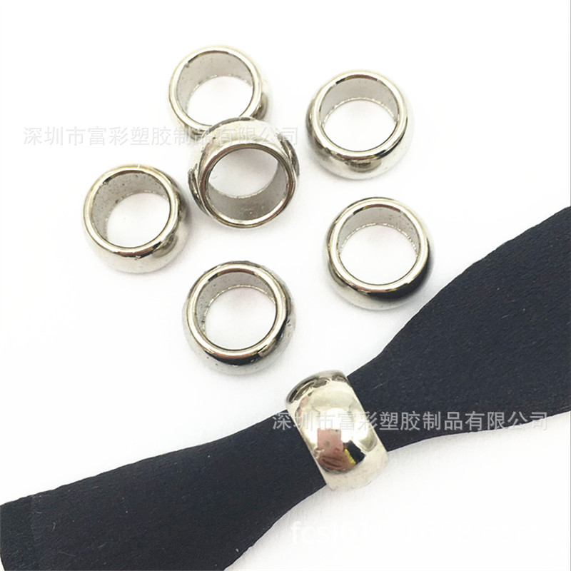 厂家直销 铁珠手腕织带扣 束带扣 丝带扣 合金珠子扣