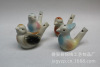 Wholesale supply of ceramic water, bird mouth whistle, splash, oxo tourist attraction, temple fair craftsmanship whistle